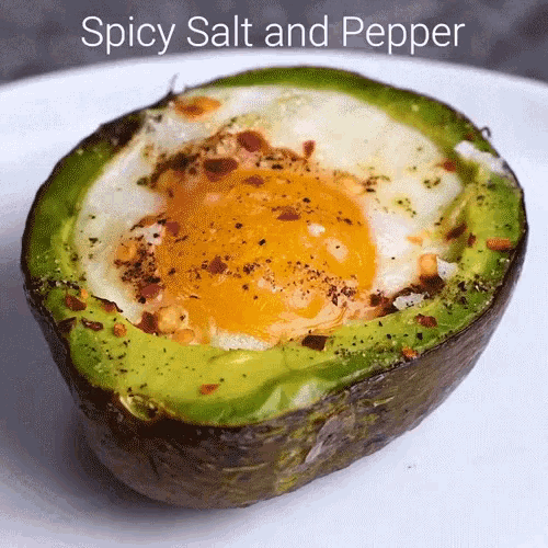 Spicy Salt And Pepper Avocado GIF - Spicy Salt And Pepper Avocado Egg GIFs