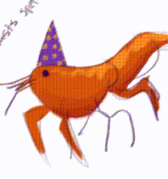 a close up of a fish with a purple tail on a white background