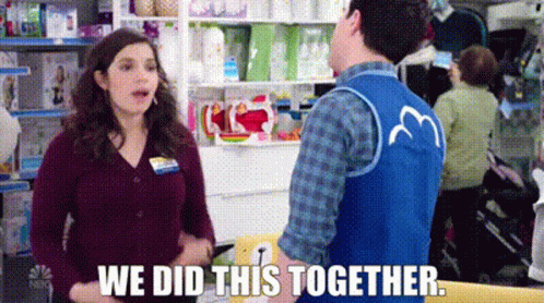 Superstore Amy Sosa GIF - Superstore Amy Sosa We Did This Together GIFs