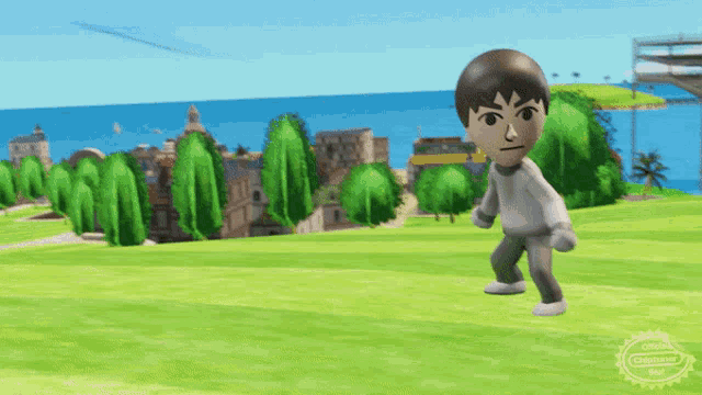 a video game character with a nintendo logo on the bottom left