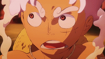 a close up of a cartoon character 's face with a very angry look on his face .