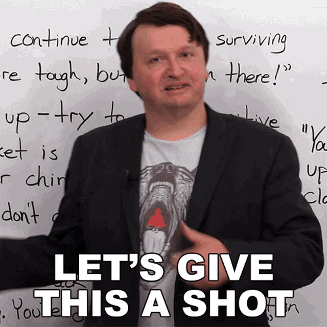 Lets Give This A Shot Alex GIF - Lets Give This A Shot Alex Engvid GIFs