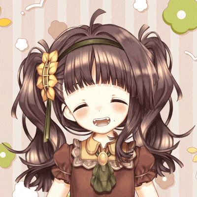 a little girl with pigtails and a flower in her hair