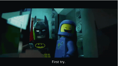 Legomovie Batman GIF - Legomovie Batman Firsttry GIFs