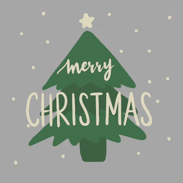 a christmas tree with the words merry christmas written below it