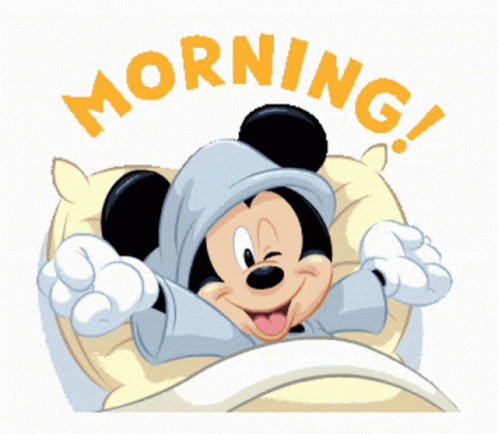 Good Morning Mickey Mouse GIF - Good Morning Mickey Mouse Woke Up GIFs