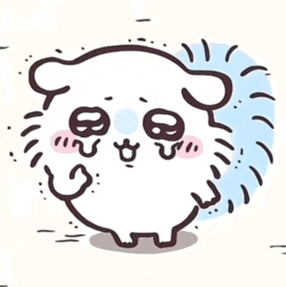 a cartoon drawing of a hedgehog with a big head