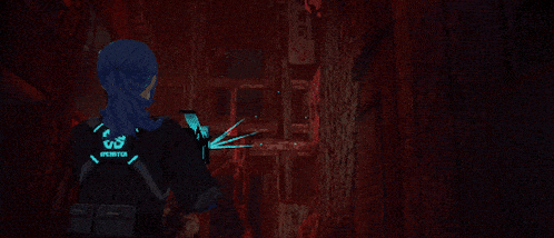 a pixel art drawing of a person with a backpack that says ' gp ' on it