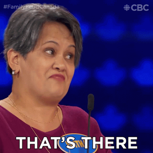 Thats There Editha GIF - Thats There Editha Family Feud Canada GIFs