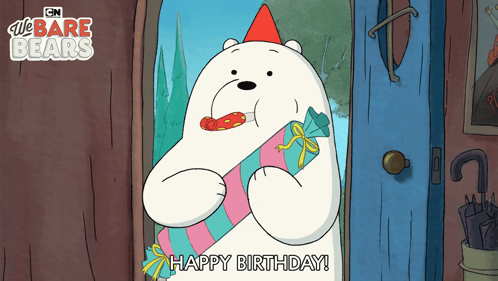 Happy Birthday Ice Bear GIF - Happy Birthday Ice Bear We Bare Bears GIFs