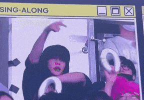 a sign that says sing-along on it