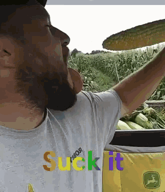 Suck It Corn GIF - Suck It Corn Deep Throat GIFs