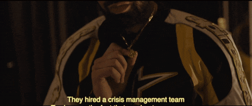 they hired a crisis management team in a video