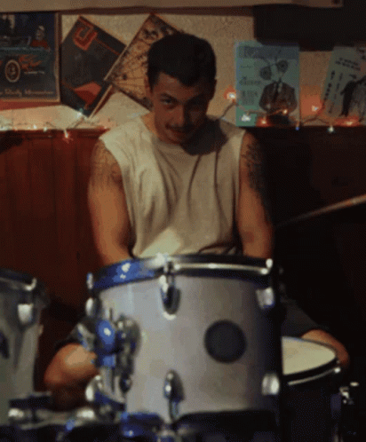 Nicholas Cirillo Playing The Drums GIF - Nicholas Cirillo Playing The Drums Poker Face Tv Show GIFs