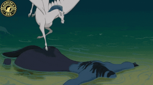 a cartoon of a pegasus with the caption pegasus legion says no.