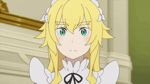 a girl with blonde hair and green eyes is wearing a white dress