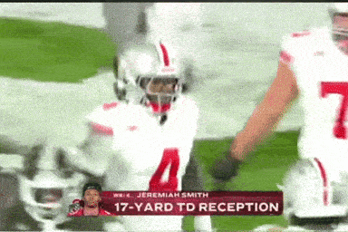 a football player with the number 4 on his uniform