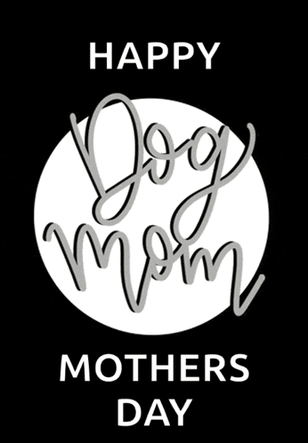 a black background with a white circle that says " happy mothers day "