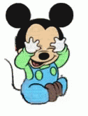 Peek A Boo Mickey Mouse GIF - Peek A Boo Mickey Mouse Baby GIFs