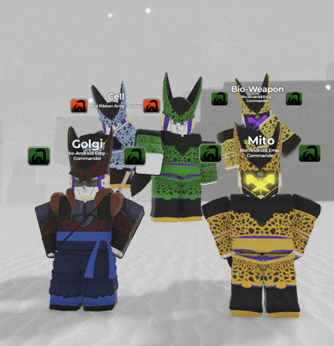 a group of cartoon characters including golgi mito and cell