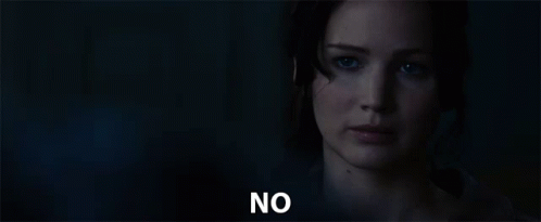 No Jennifer Lawrence GIF - No Jennifer Lawrence Katniss Everdeen GIFs