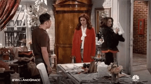 Heads Up Puertorico GIF - Heads Up Puertorico Will And Grace GIFs