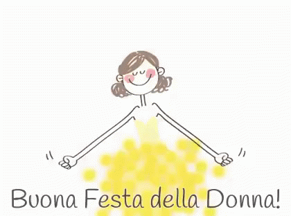 Festa Della Donna Buona Festa Della Donna Mimosa Mimose GIF - Festa Della Donna Buona Festa Della Donna Auguri Alle Donne GIFs