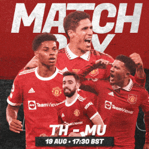a poster for a soccer match between manchester united and manchester city