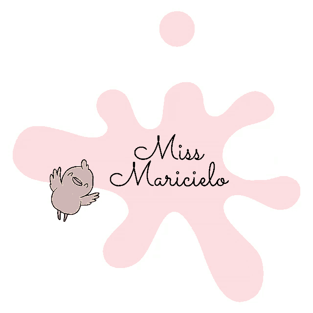 a logo for miss maricielo with a yellow chicken on it