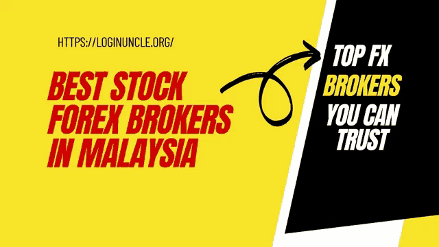 a yellow and black advertisement for top fx brokers in malaysia