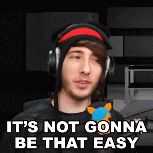 Its Not Gonna Be That Easy Forrest Starling GIF - Its Not Gonna Be That Easy Forrest Starling Kreekcraft GIFs