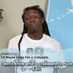 Lol GIF - Crabapple Lil Wayne Fuck Yall GIFs