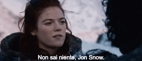 Non Sai Niente Jon Snow GIF - Non Sai Niente Jon Snow Ygritte Jon Snow GIFs