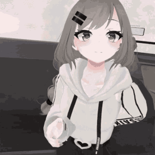 a girl with a hoodie that says avengers