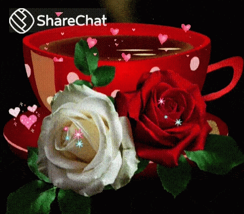 Hearts Coffee GIF - Hearts Coffee Roses GIFs
