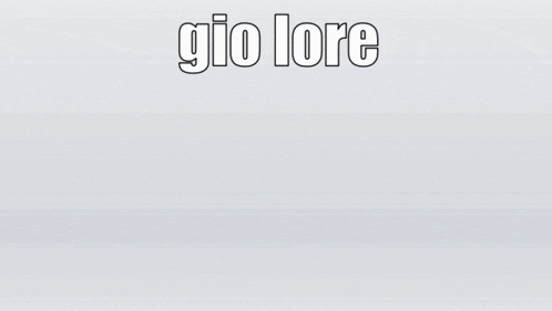 a group of cartoon characters are standing in a row with the word gio lore above them