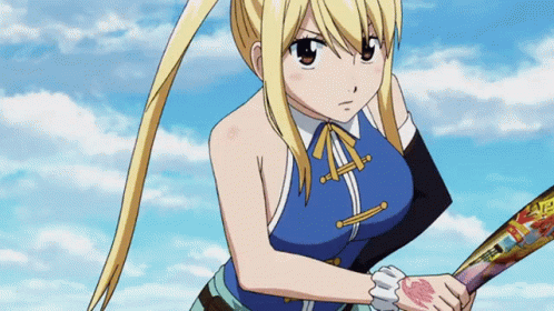 Lucy Fairy Tail GIF - Lucy Fairy Tail Annoyed GIFs