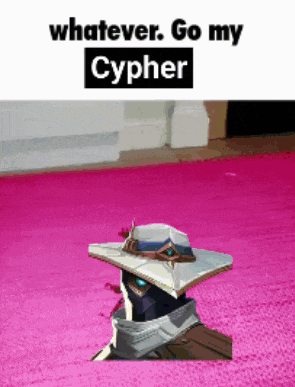 a pink rug with a picture of a cypher on it