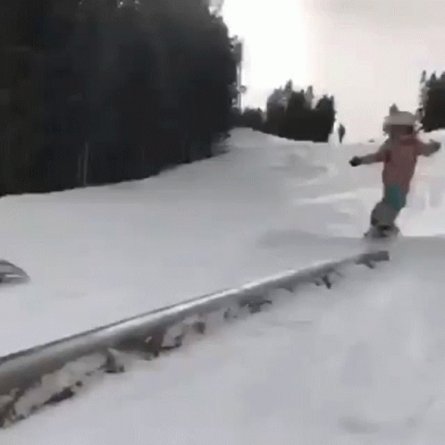 Snowboarding Child GIF - Snowboarding Child Grind GIFs