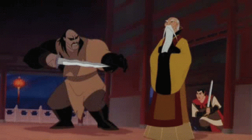 Mulan Emperor GIF - Mulan Emperor Sword GIFs