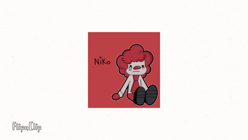 a drawing of a clown with the name niko