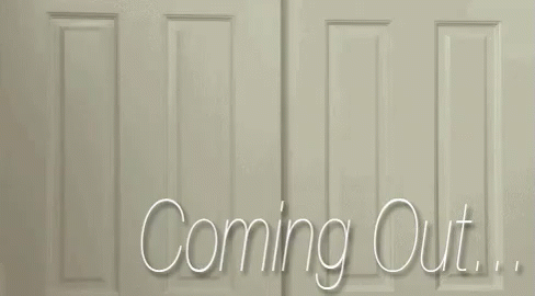 Coming Out GIF - Coming Out Coming Out Of The Closet Hey GIFs