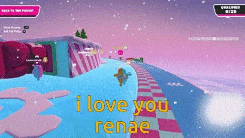 a video game says i love you renae