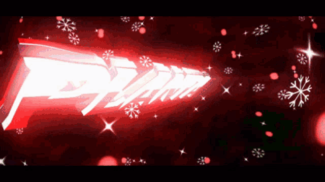a red and white christmas tree with the letter p in the middle