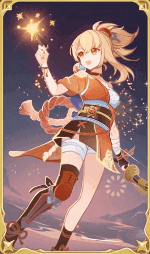 a girl is holding a sparkler in her hand