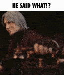 a man with gray hair is standing in a dark room and says he said what .