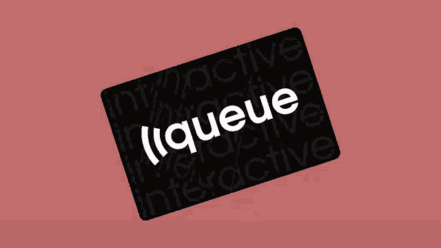 a black and white card with a qr code on it that says interact