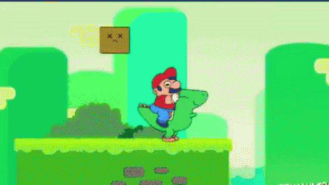 Super Mario Bros Videogioco Correre Tradire Saltare GIF - Super Mario Bros Videogame Running GIFs
