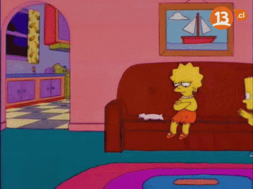 Los Simpson No Vives De Ensalada GIF