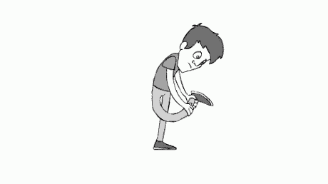 a cartoon of a hand pressing a button that says `` your opinion '' .